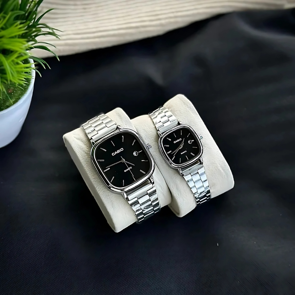 Casio Vintage Metal Kordonlu Şık Su Geçirmez Unisex Kol Saati - Çeşitli Renkler
