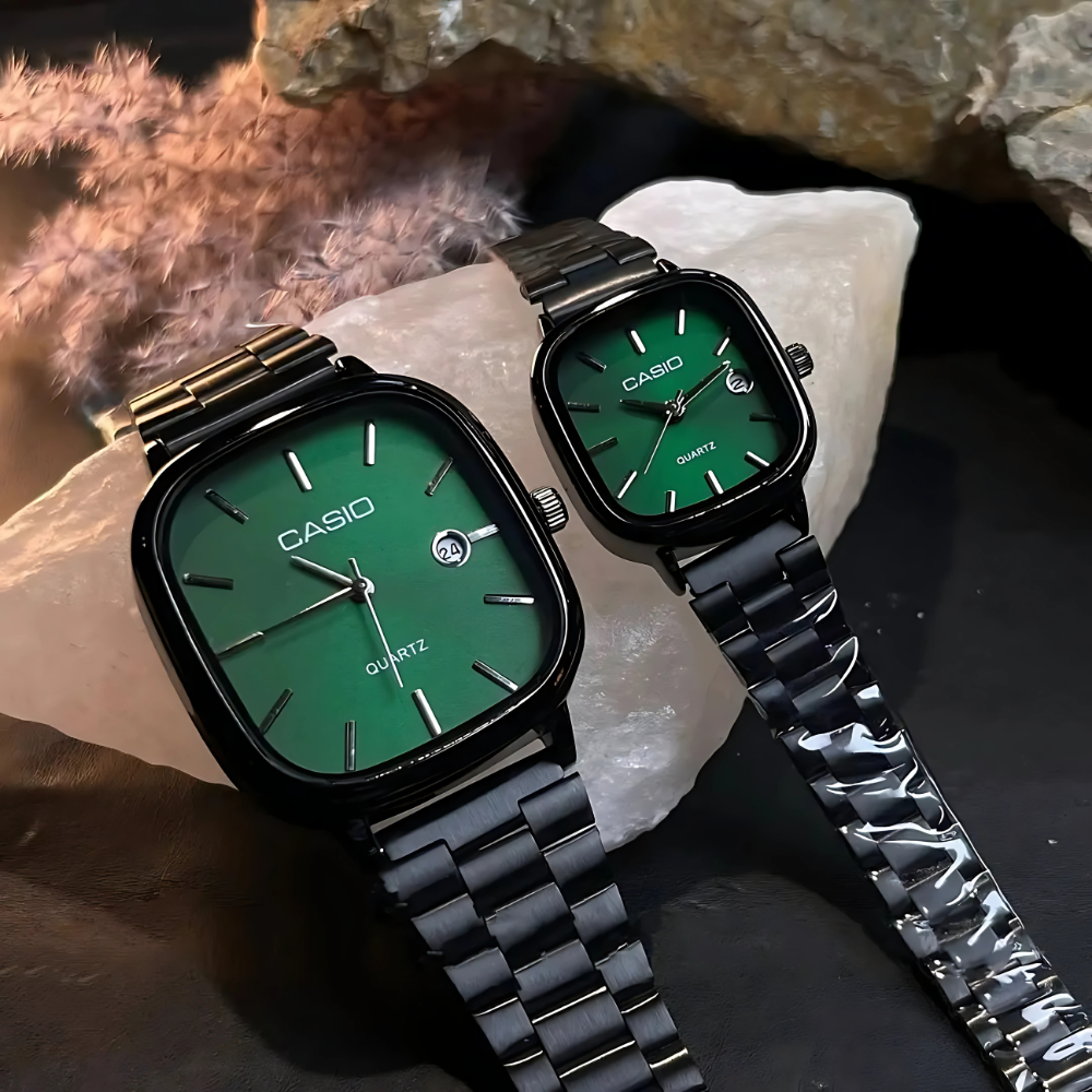 Casio Vintage Metal Kordonlu Şık Su Geçirmez Unisex Kol Saati - Çeşitli Renkler