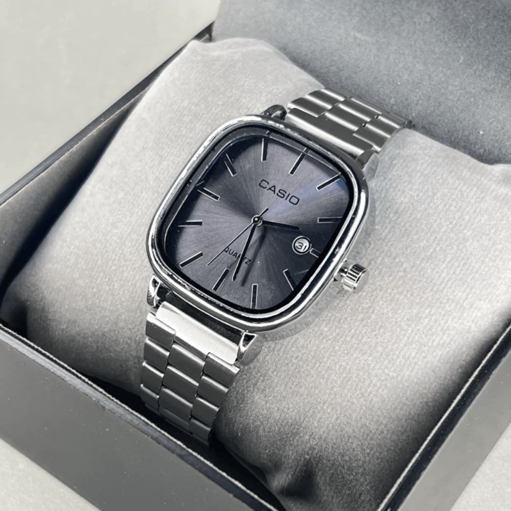 Casio Vintage Unisex Dijital Kol Saati Metal Kordon 50M Su Geçirmez Şık