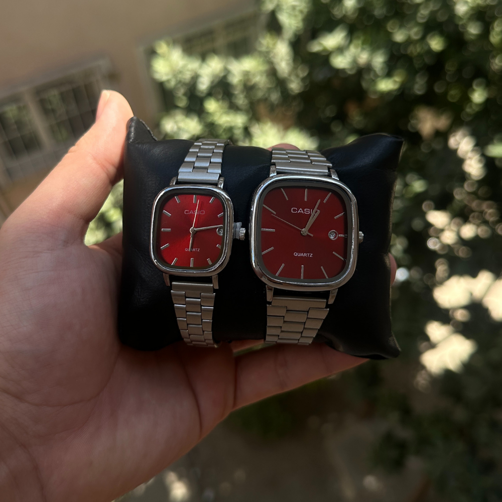 Casio Vintage Metal Kordonlu Şık Su Geçirmez Unisex Kol Saati - Çeşitli Renkler