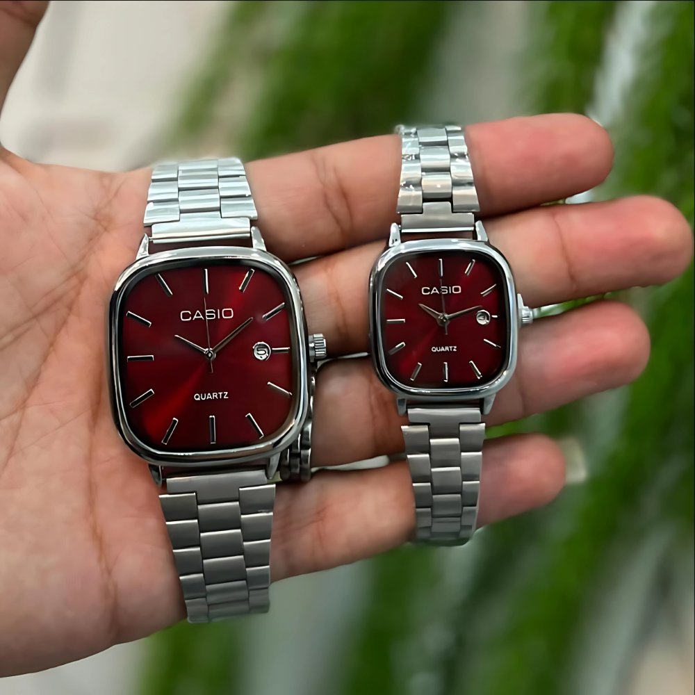 Casio Vintage Metal Kordonlu Şık Su Geçirmez Unisex Kol Saati - Çeşitli Renkler