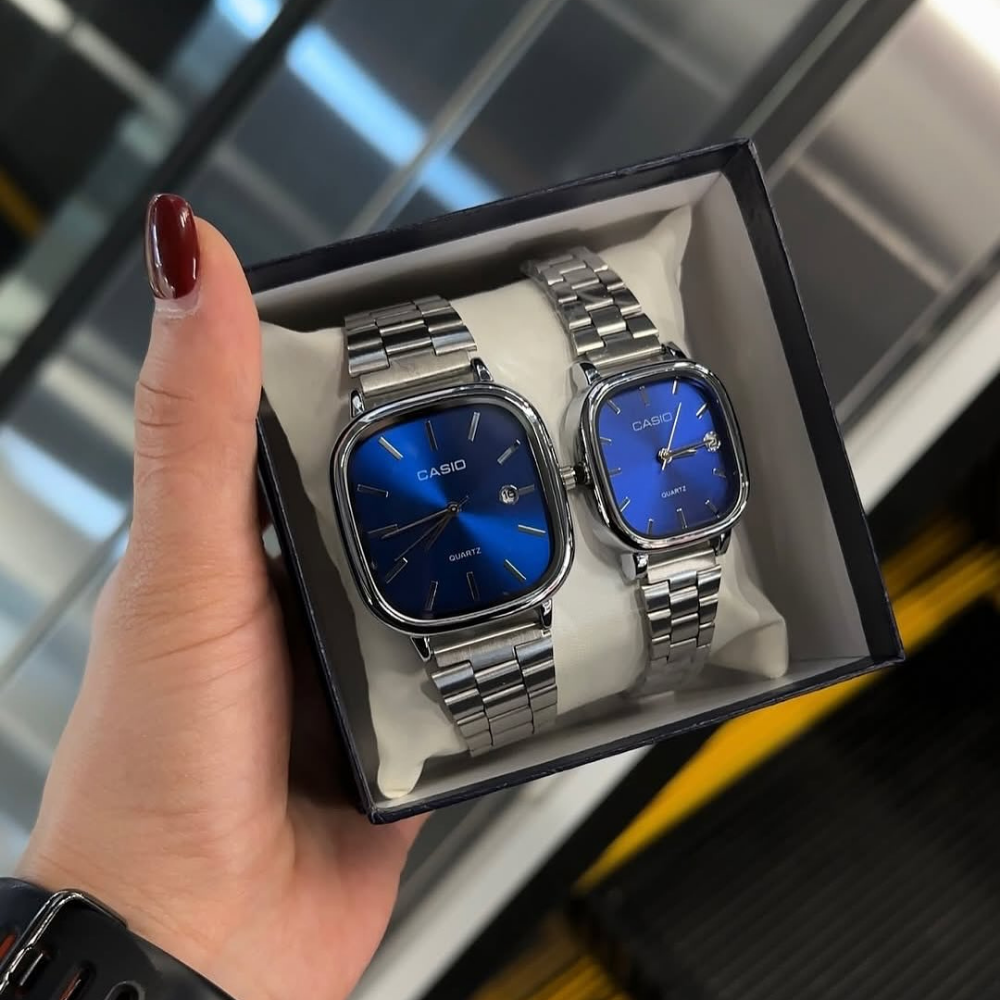 Casio Vintage Metal Kordonlu Şık Su Geçirmez Unisex Kol Saati - Çeşitli Renkler